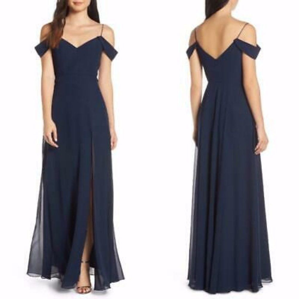 Jenny Yoo Priya Cold Shoulder Dress